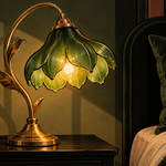 This Is The Vintage Green Flower Lamp Your Black Nouveau Home Needs